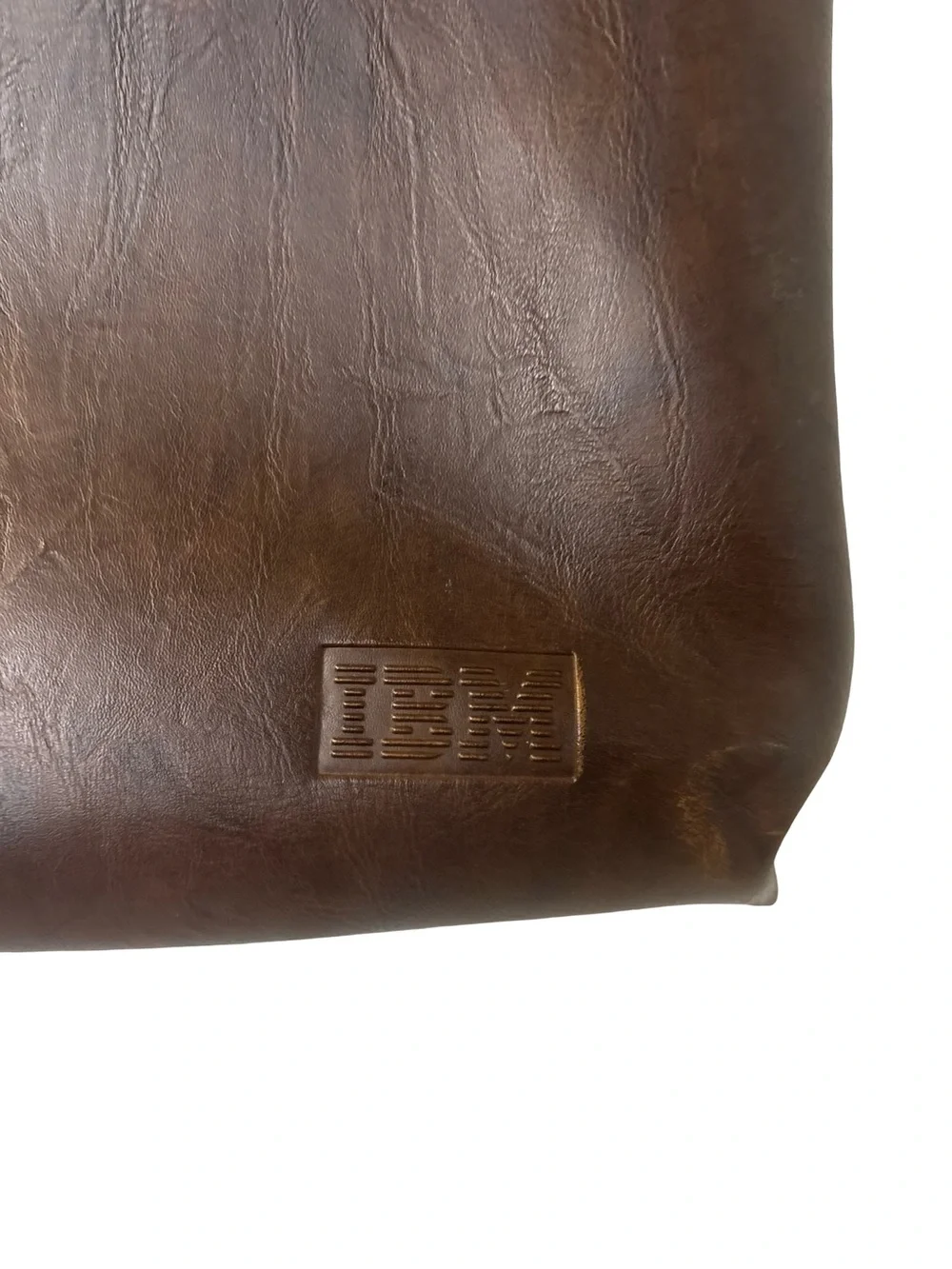 Brown Leather Briefcase Collectible Durable Old Money Portfolio Tote or Caryall
